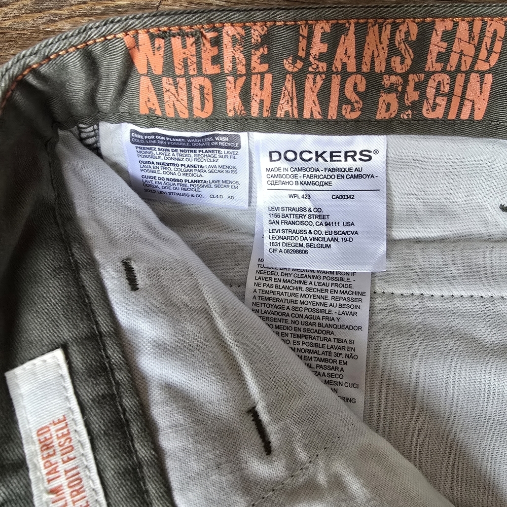 Dockers Slim Tapered Premium Edition Khaki NWT - Picture 6 of 11